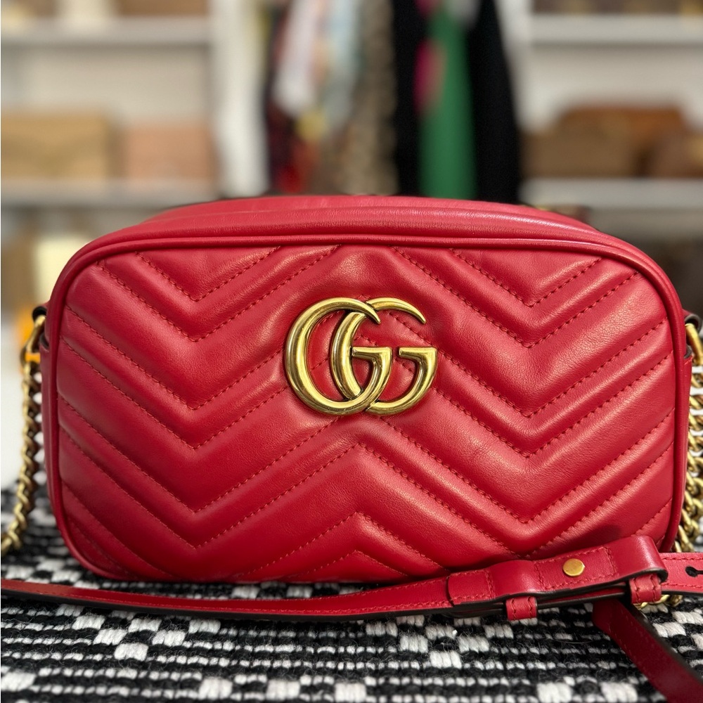 Gucci small marmont camera bag